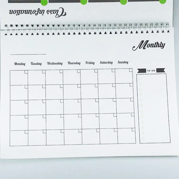 A4 One Semester Study Planner with Pen - Picture 4 of 8